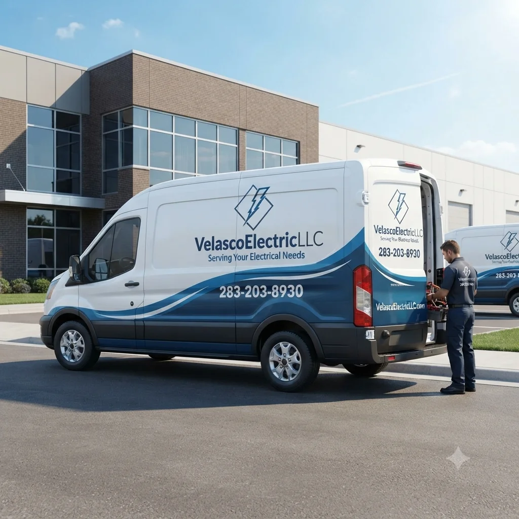 Velasco Electric professional electrician at work